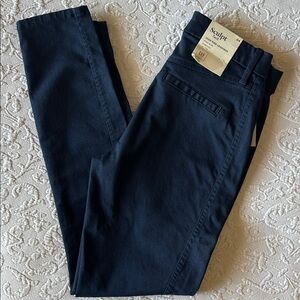 NWT Gap Sculpt High Rise Twill Leggings, sz 4, navy